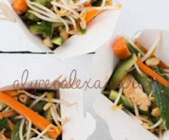 Steamed Chicken Salad with Asian Flavours