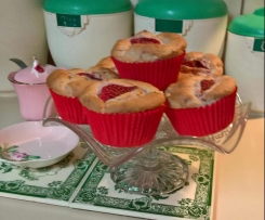 Gluten free, Strawberry and Lemon Muffins