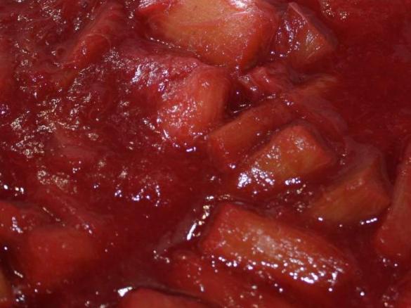 Stewed Apple and Rhubarb
