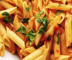 Penne with tomato & basil sauce