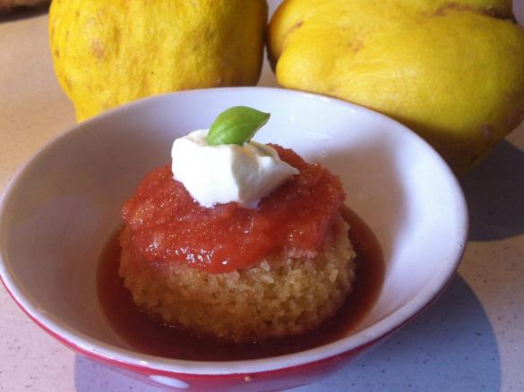 Quince & Cardamom Steamed Puddings