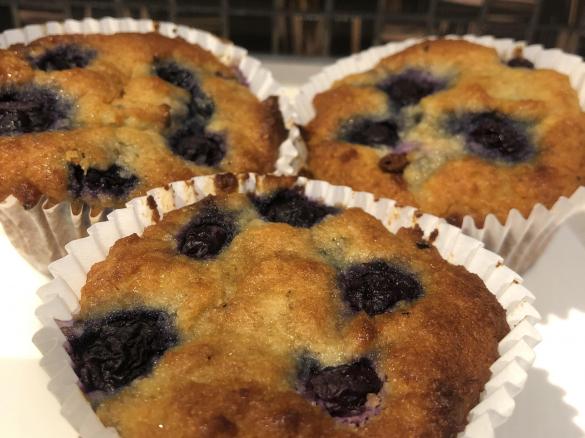 Lemon & Blueberry Muffins (Paleo)