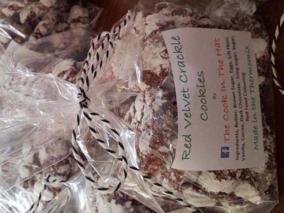 Red Velvet Christmas Crackle Cookie