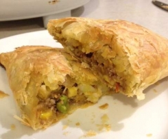 Lamb and vegetable Pastie
