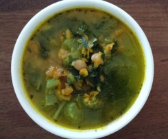 Kale, Carrot and Chickpea Soup