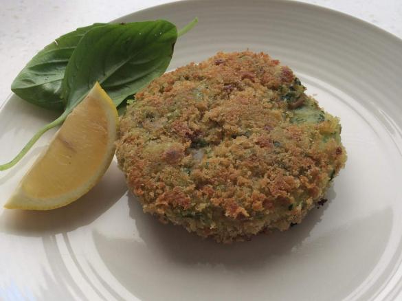 tuna & kale potato cakes