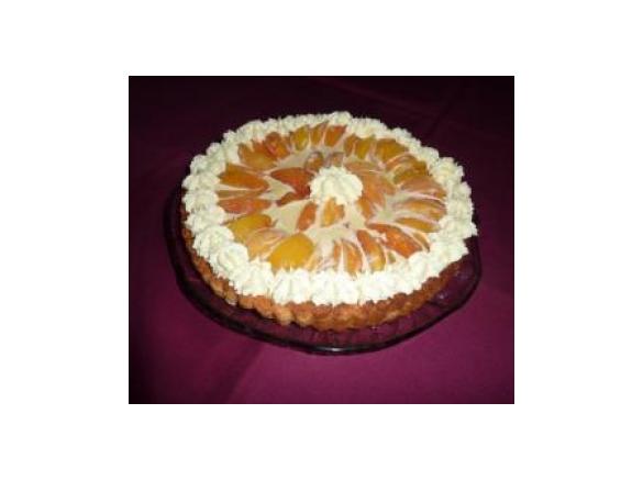 Almond Peach Flan
