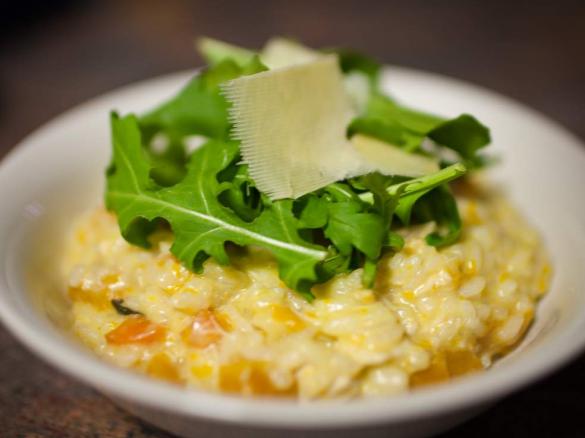 Chicken, Pumpkin and Rocket Risotto