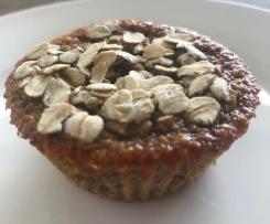 Healthy Oat Muffins (No Flour No Sugar No Oil)