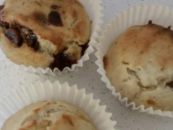 Healthy Banana & Choc Chip Muffins
