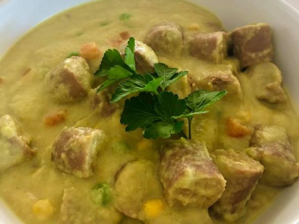 Ooba Healthy'ish' Curried Sausages