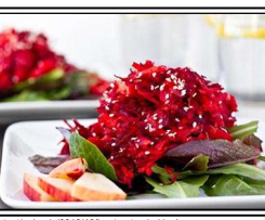 Beetroot, Pomegrante, and Pistachio Salad