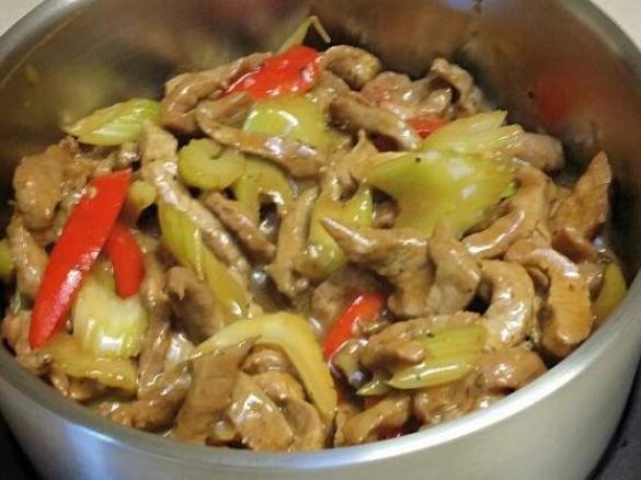 Paleo Beef and Celery Stir fry