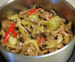 Paleo Beef and Celery Stir fry