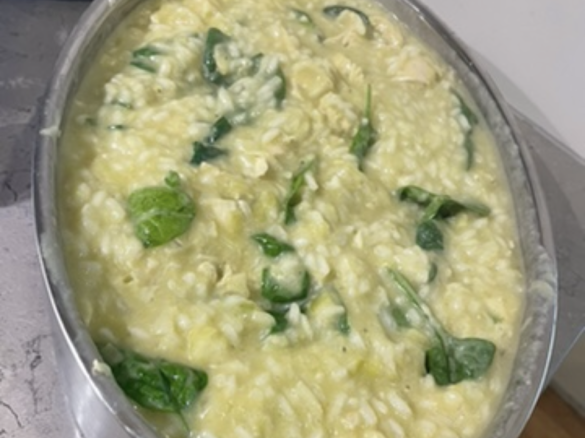 Chicken, Leek and Spinach Risotto