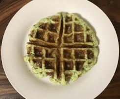 LCHF Cauliflower and Feta Waffles