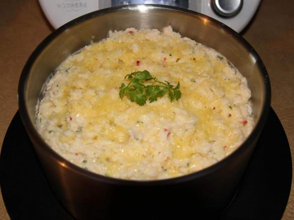 Creamy Garlic Cauliflower Rice