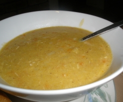 Creamy Chicken & Brown Rice Soup