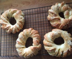 Savory and sweet Brioche rounds