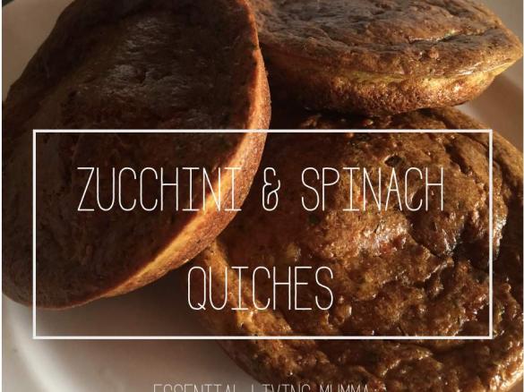 ZUCCHINI & SPINACH LUNCHBOX SLICE/QUICHES - ESSENTIAL LIVING MUMMA