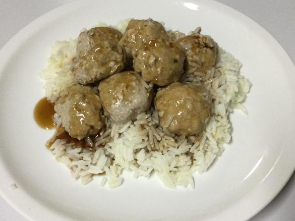 Asian Inspired Meatballs with Spicy Sauce