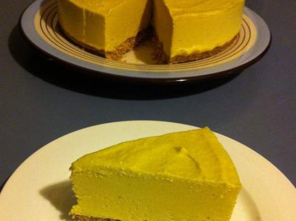 Raw Mango Lime Cheesecake