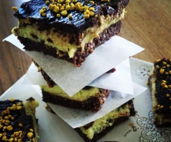 Avocado Mint Cream Brownie Bar