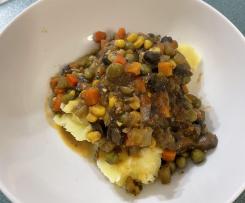 Mushroom and veggie bourguinon