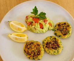 Salmon Patties & Quacamole