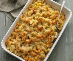Butternut and bacon macaroni cheese