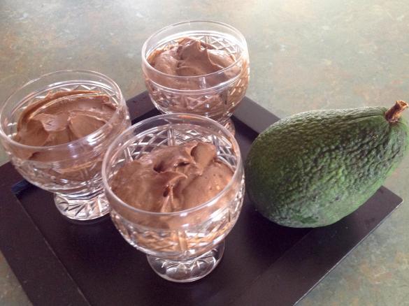 Chocolate avocado mousse