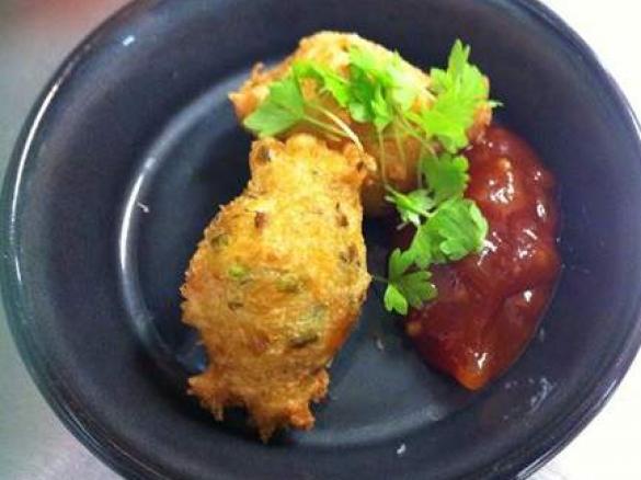 Crab and Avocado beignets