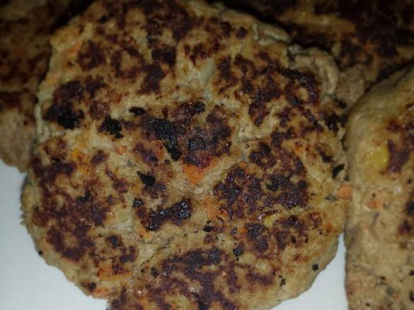 Healthy hamburger patties/rissoles 