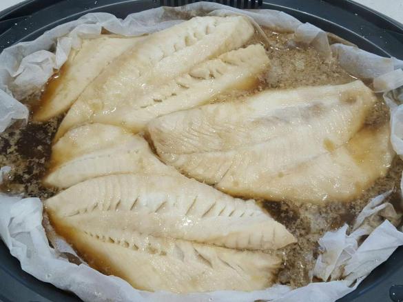 Sweet Soy & Ginger Steamed Fish