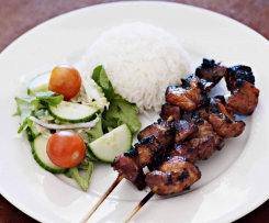 Barbecue Pork Belly Skewers