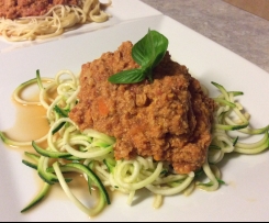 Healthy Turkey Bolognese with Zoodles or Pasta