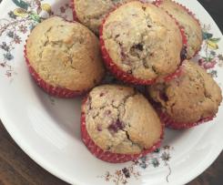 Wholesome Raspberry and Coconut Muffins