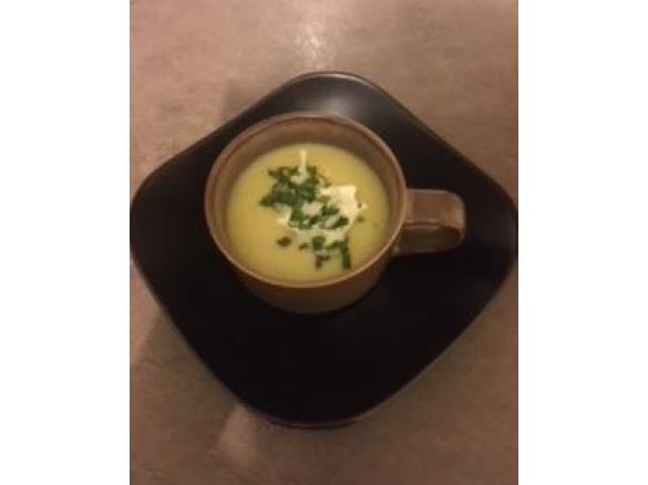 Indian Parsnip Soup with Coriander Sambal