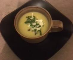 Indian Parsnip Soup with Coriander Sambal