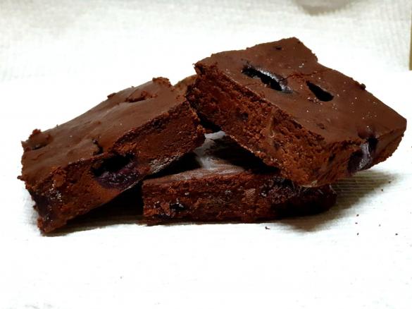 Brownies: Goats Milk Dark Chocolate and Raspberry