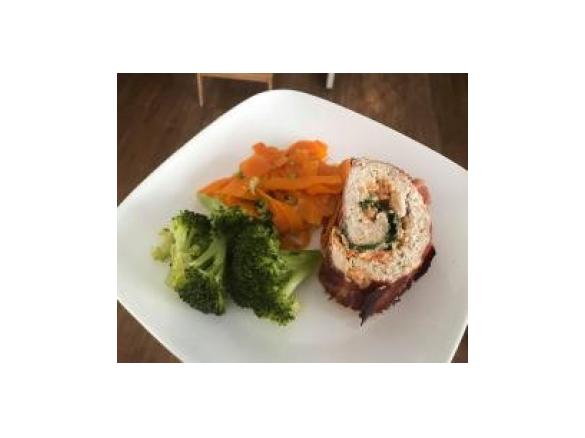 Prosciutto Wrapped Chicken Roll