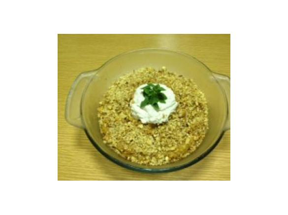 Raw Walnut and Apple Pie and Coconut Cream