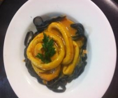 Squid Ink Pasta with Calamari