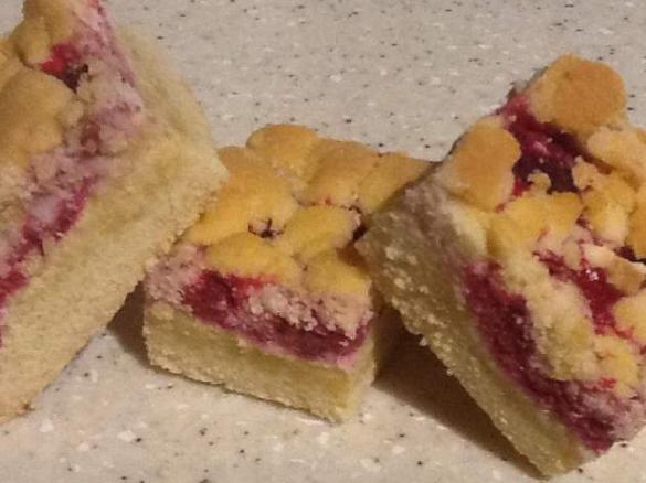 Easy Raspberry and White Chocolate Shortbread