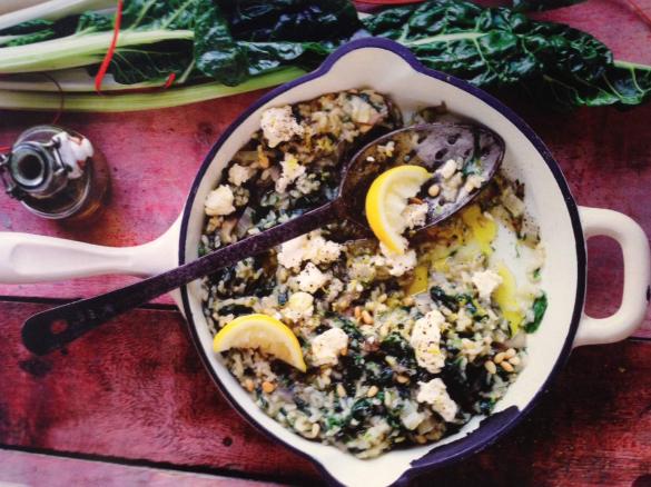 Silver beet risotto 