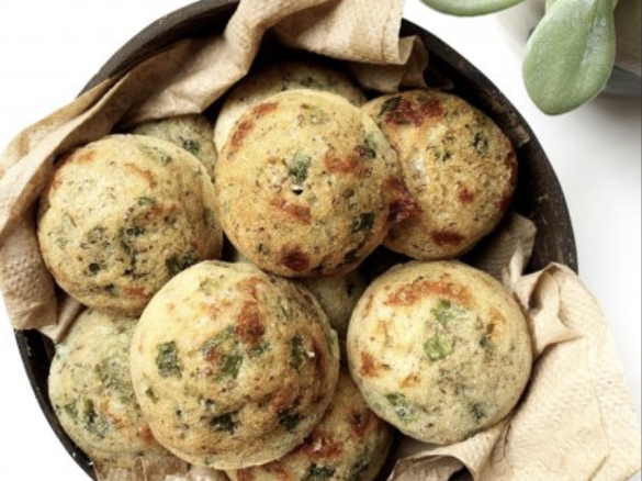 Brazilian Cheese, Bacon & Chive Puffs