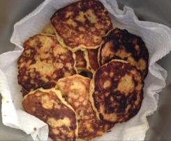 Corn ricotta fritters