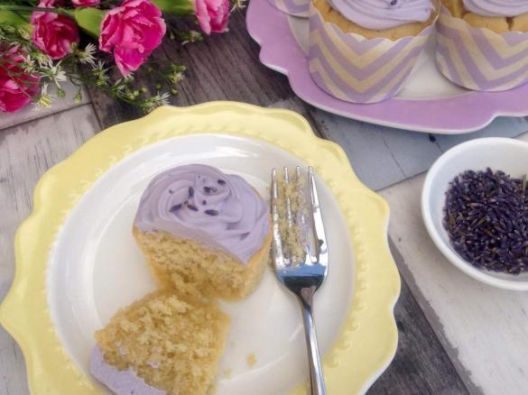 Gluten Free Lemon & Lavender Cupcakes