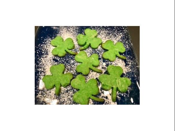 St Patrick's Day Marbled Sugar Cookies