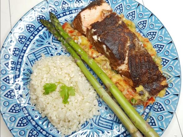 Thermofied by Nads - Meg Yonson Jerk Salmon Bowl